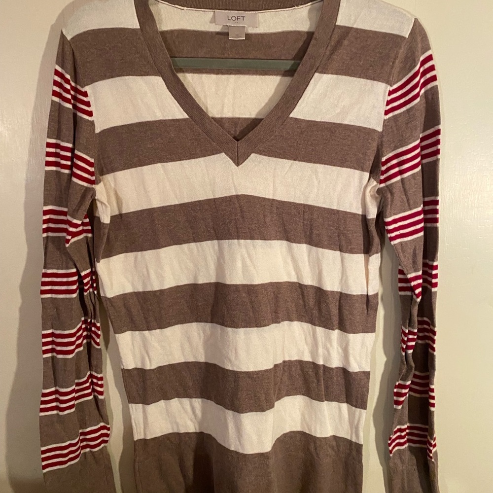 Loft Medium Brown/Cream/Red Excellent